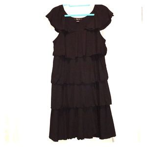 Style & Co Black Ruffle Dress
